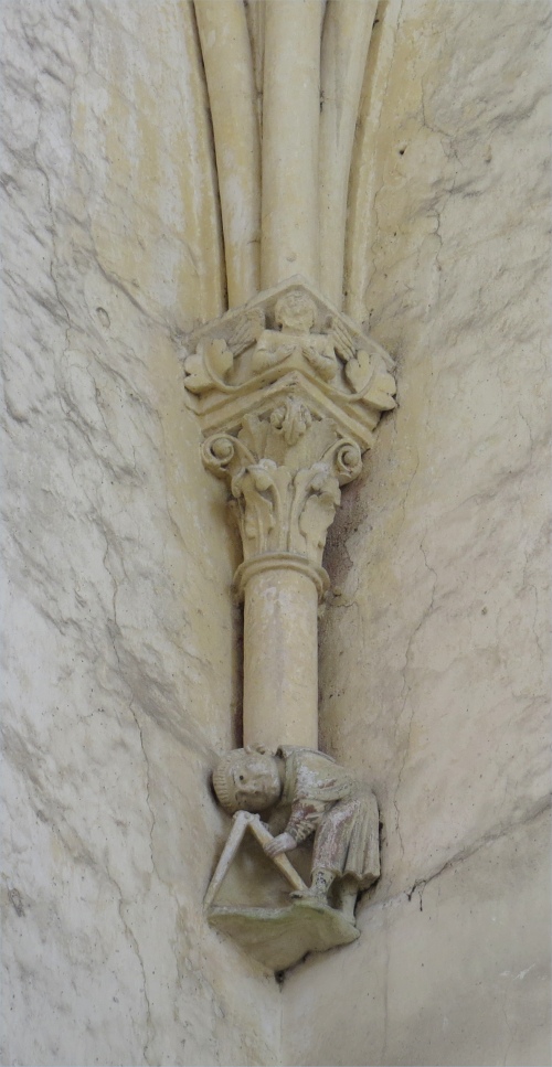 Abbaye de la Trinit  Vendme. Cul-de-lampe  l'architecte